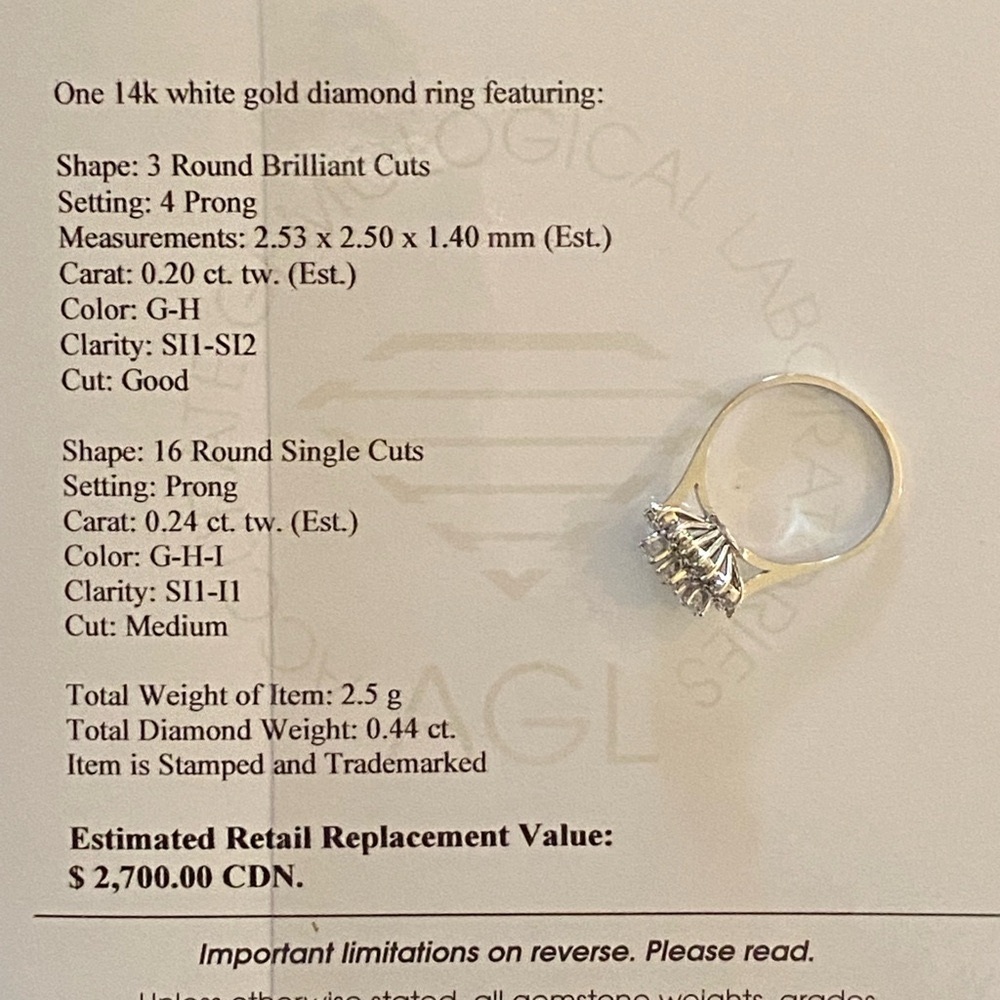 BRAND NEW Ladies Mined Diamond Ring
